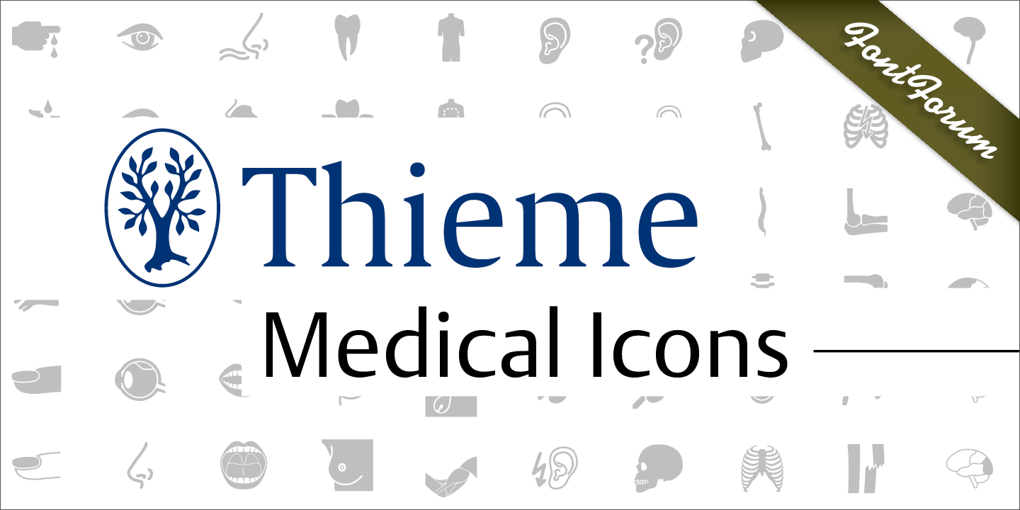 Ejemplo de fuente Medical Icons Regular